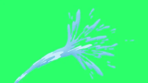 Animation blue water effect isolate. Stock Footage 242132298
