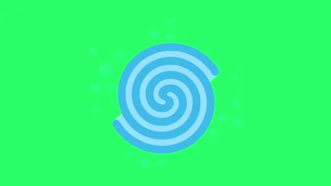 Animation blue water with green background. Stock Footage 275168593