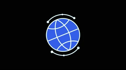 Animation blue world object isolate for infographic texture isolate. 	 Stock Footage 218423123