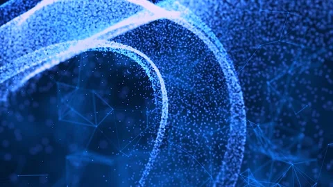 Animation blurred particle motion background shining shimmer and glitter particl Stock-Footage 230168497