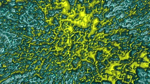 Animation of boiling acrylic paint Stock Footage 134824973