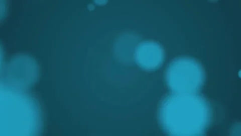 Animation of bokeh blue light spots advancing over dark blue background Stock Footage 312727441