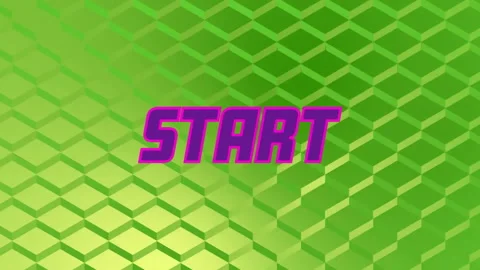 Animation of bold pink text over green geometric pattern background Stock Footage 303536519