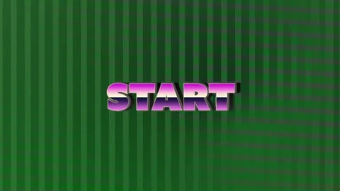 Animation of bold pink text over green striped background in school setting Stock Footage 329509684