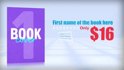 Animation for book sale promotion ad Stock After Effects