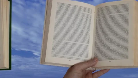 Animation of books in a hand Stock Footage 233564306