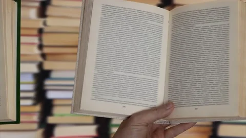 Animation of books in a hand Stock Footage 233564324