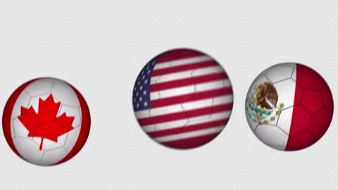 Animation of a bouncing soccer ball featuring country flag motif Stock-Footage 334947609