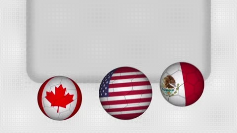 Animation of a bouncing soccer ball featuring country flag motif Stock-Footage 334948103