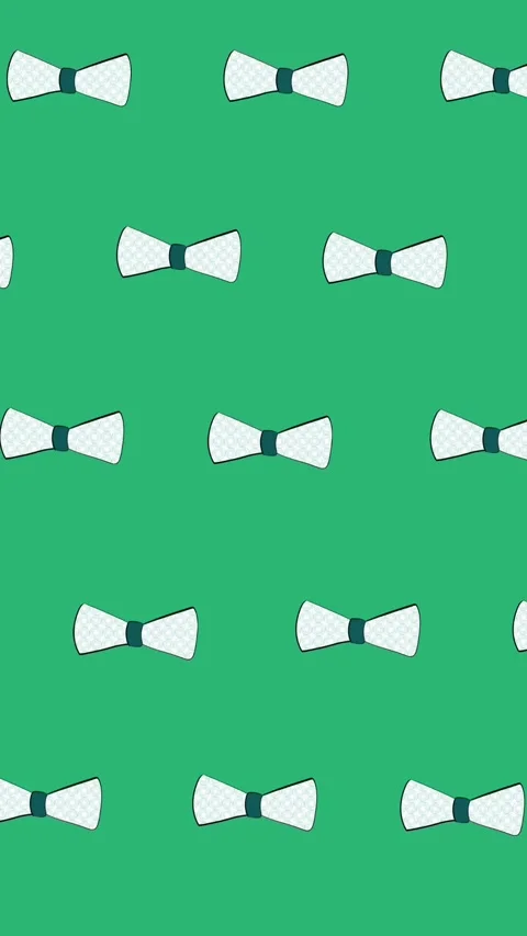 Animation of bow ties floating over green background Stock Footage 319882762