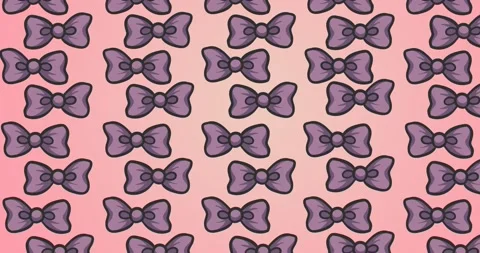 Animation of bow ties floating over orange background Stock Footage 328708814
