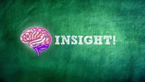 Animation of Brain with Electrical Impulses and ‘Insight’ Text Stock Footage 318367266