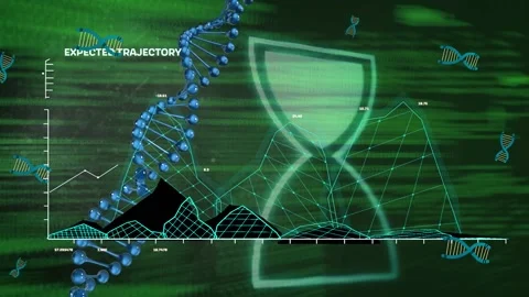 Animation of brain made of texts over world map of man wearing vr headset Stock Footage 201103885