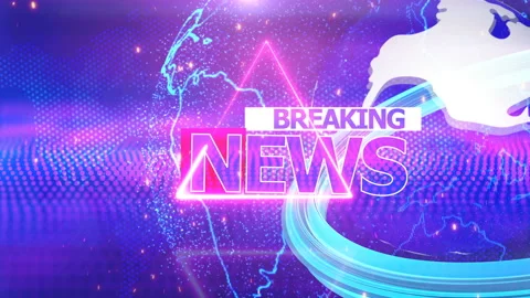 Animation of a breaking news. interlude Stock Footage 142918787