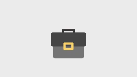 Animation of a briefcase with its contents Stock Footage 272578616