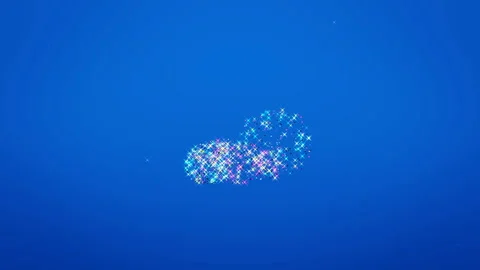 Animation of a bright christmas tree. Vídeo Stock 96347260