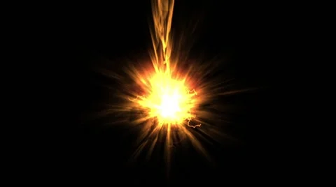 Animation of a bright energetic light with flasehs Stock Footage 67548228