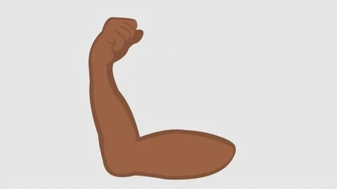 Animation brown bicep mucle Stock Footage 332658690