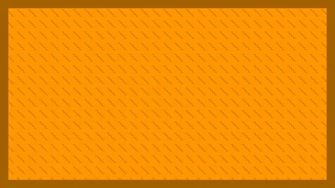 Animation of brown zig zag shapes in diagonal lines on orange background Stock Footage 125677849