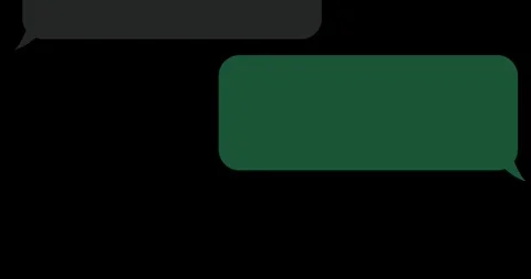 Animation bubble chat group discussion Video stock 311604158