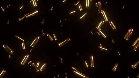 Animation of bullets dropping down and f... | Stock Video | Pond5