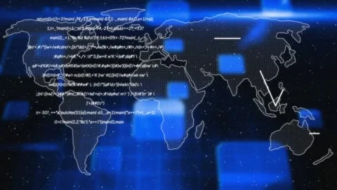 Animation of burning document over digital human head and data processing on 库存影片 329108640