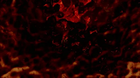 Animation of burning lava Stock Footage 134822933