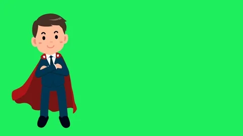 Animation businessman  Stock Footage 129895433