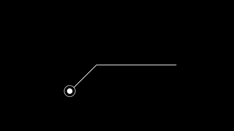 Animation Call Out No Title, HUD elements element on black color background Stock Footage 313418728