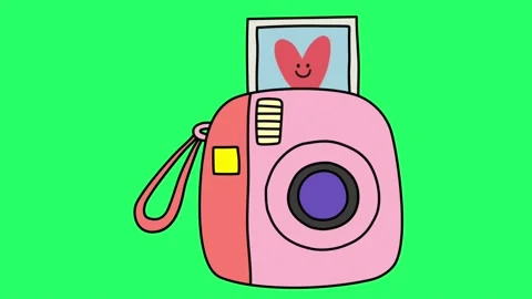 Animation camera isolate on green background. Stock Footage 200808482
