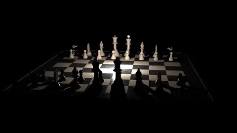 Animation of camera rotating around chessboard Stock Footage 74416401