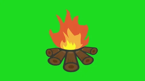 Animation of a campfire Stock Footage 227727942