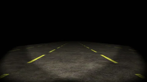 Animation, car moving through lost highway, HD Stock Footage 40426710