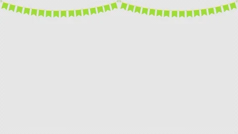 Animation celebration with colorful triangular party flags arranged in over.. Stock Footage 310644106