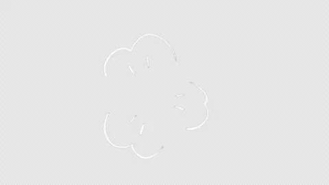 An animation of a chalk doodle explosion. Vidéo 333644850