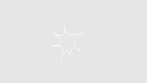 An animation of a chalk doodle explosion. Vidéo 333644866