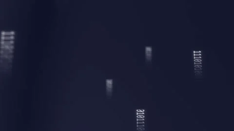 Animation of changing numbers and circuit board pattern on data server racks Stock Footage 314124991