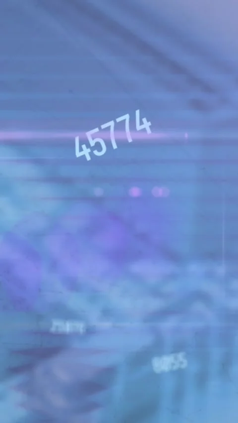 Animation of changing numbers and lens flare moving over motherboard 動画素材 321719644
