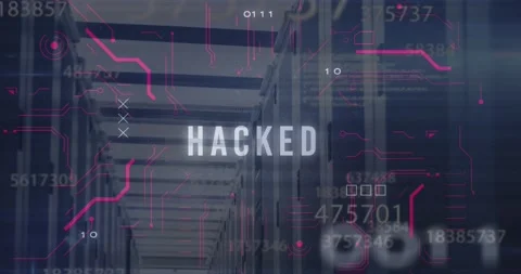 Animation of changing numbers, hacked text, computer language and binary codes Video stock 247123978