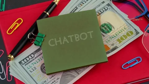 Animation of the CHATBOT text. Explore how animation techniques can bring Stock Footage 296972462