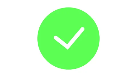 Animation of Check Mark Sign. 4k Motion Graphics. 動画素材 157167246
