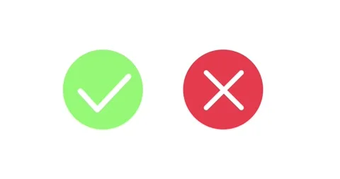 Animation check or approve button isolated Stock Footage 322716309