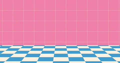 Animation checkerboard infinite repeat endless unique Vídeo Stock 334111656