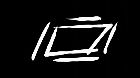 Animation of checkered line effect on black background Video stock 274229061