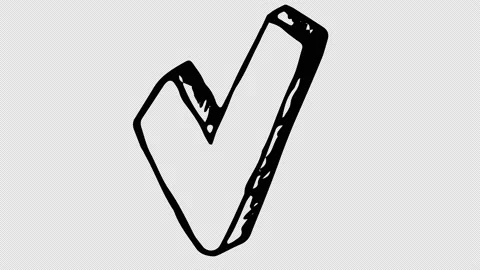 Animation of the checkmark Stock Footage 152489640