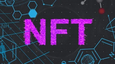 Animation of chemical formula over nft t... | Stock Video | Pond5