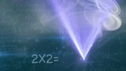 Animation of chemical formulas and data processing over rotating dna chain Stock Footage 329704953