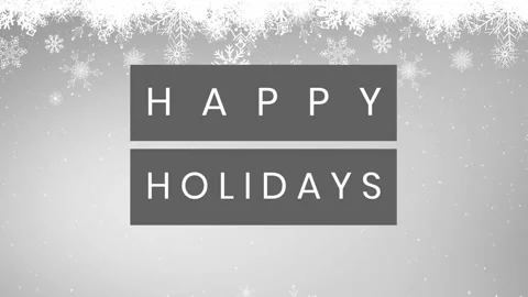 Animation of christmas greetings text over christmas snow flakes Stock Footage 223036211