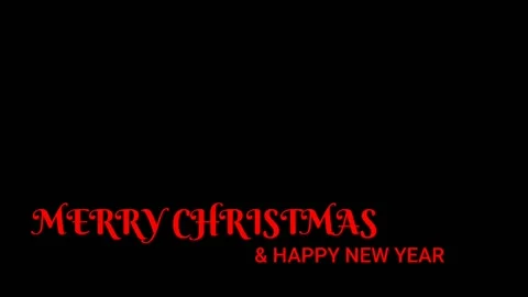 Animation of Christmas motion background, with copy space and red color text. Stock Footage 145044681