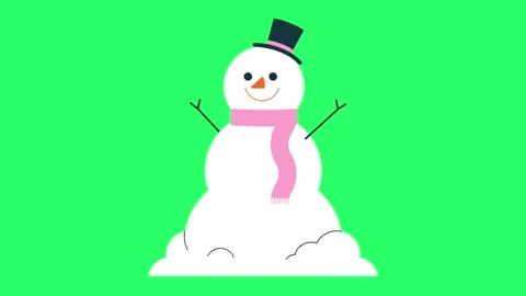 Animation christmas object on green background.  Stock Footage 248487996